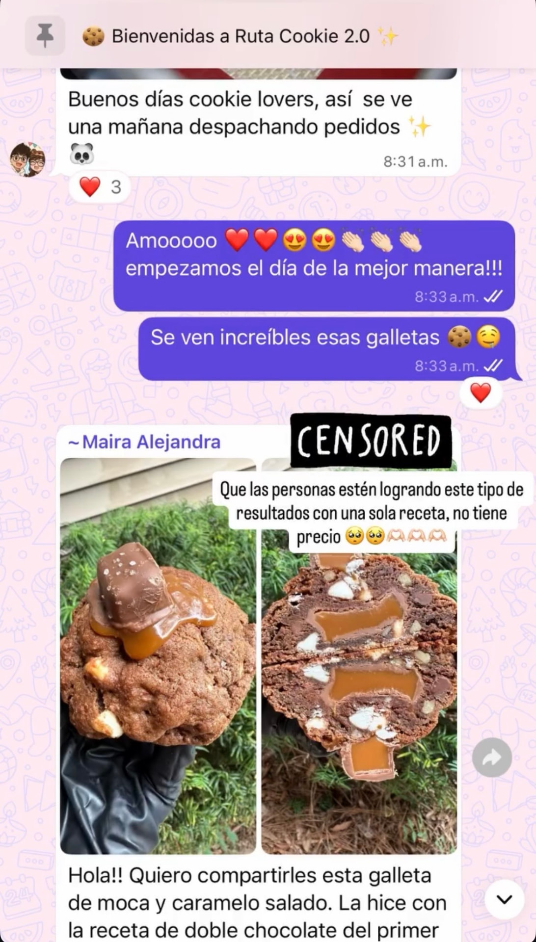 “Miren cómo se ve una mañana despachando pedidos”