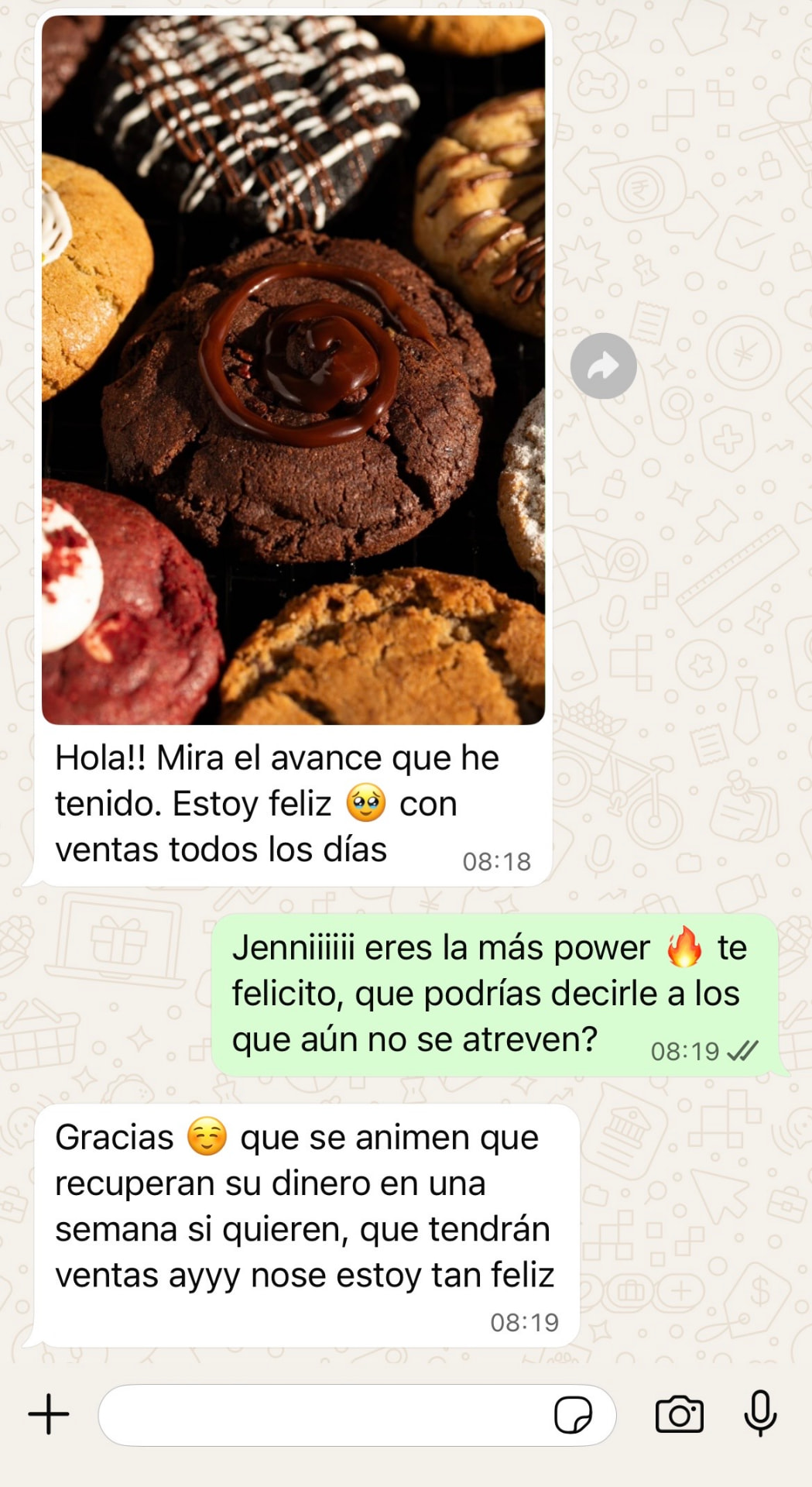 “Estoy feliz con ventas todos los días… recuperan su dinero en una semana”